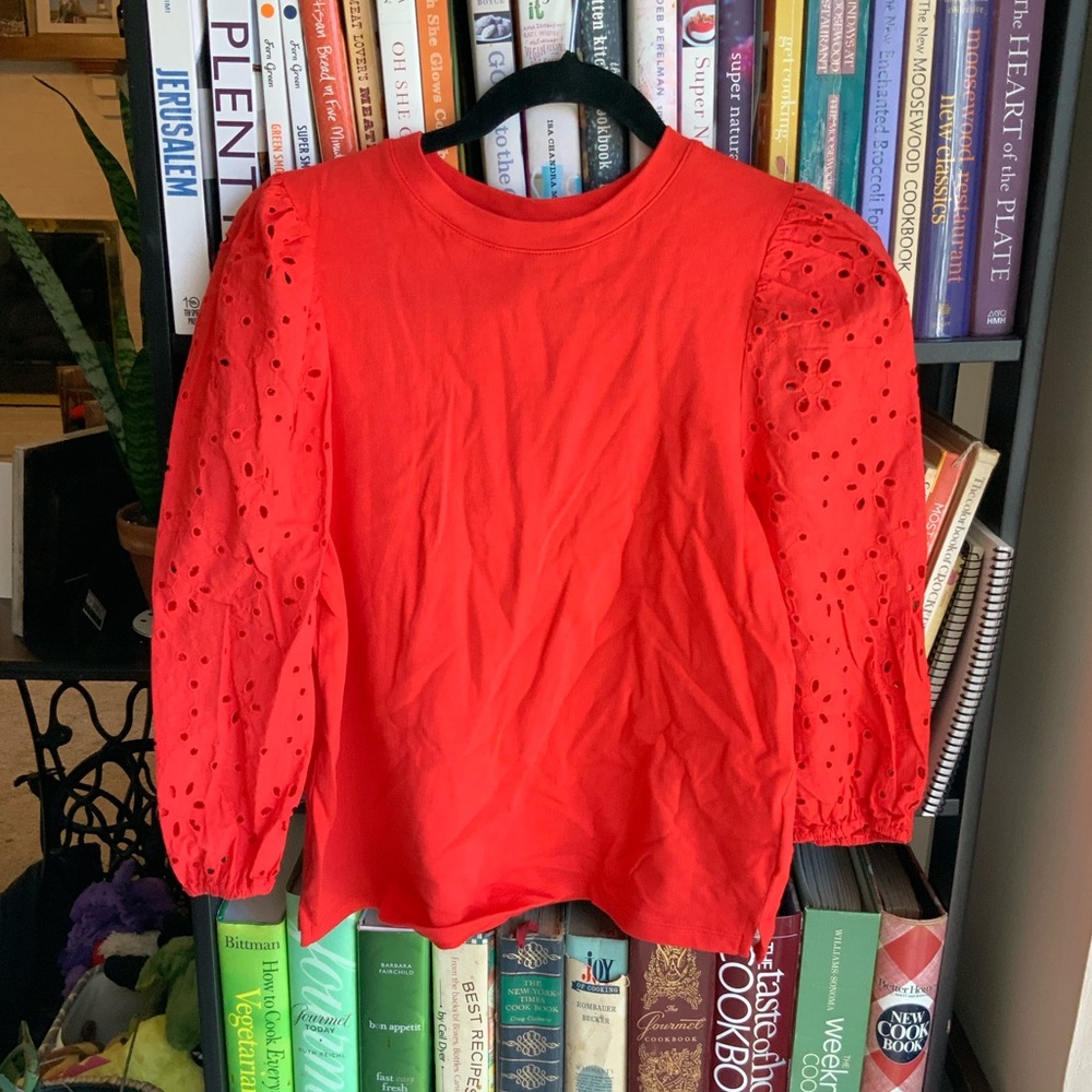A new day cotton eyelet blouse